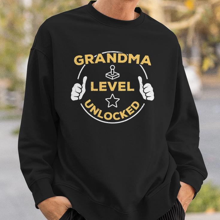 Grandma Level Unlocked Soon To Be Grandma Gift Sweatshirt Gifts for Him
