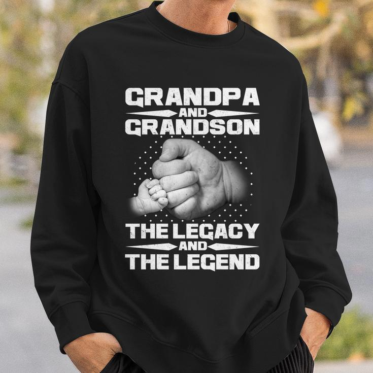 Grandpa And Grandson The Legacy The Legend Tshirt Sweatshirt Gifts for Him
