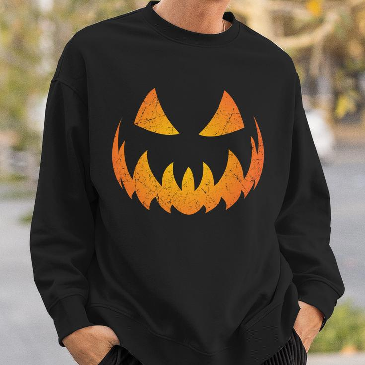 Halloween Pumpkin Jack Olantern Face Sweatshirt Gifts for Him