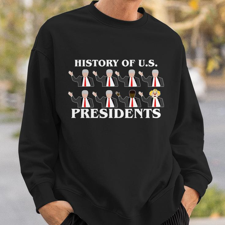 History Of US Presidents Anti Trump Clown Sweatshirt Gifts for Him