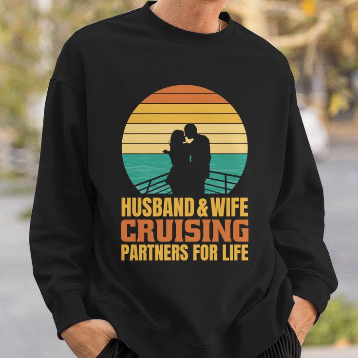 Husband And Wife Cruising Partners For Life Sweatshirt Gifts for Him