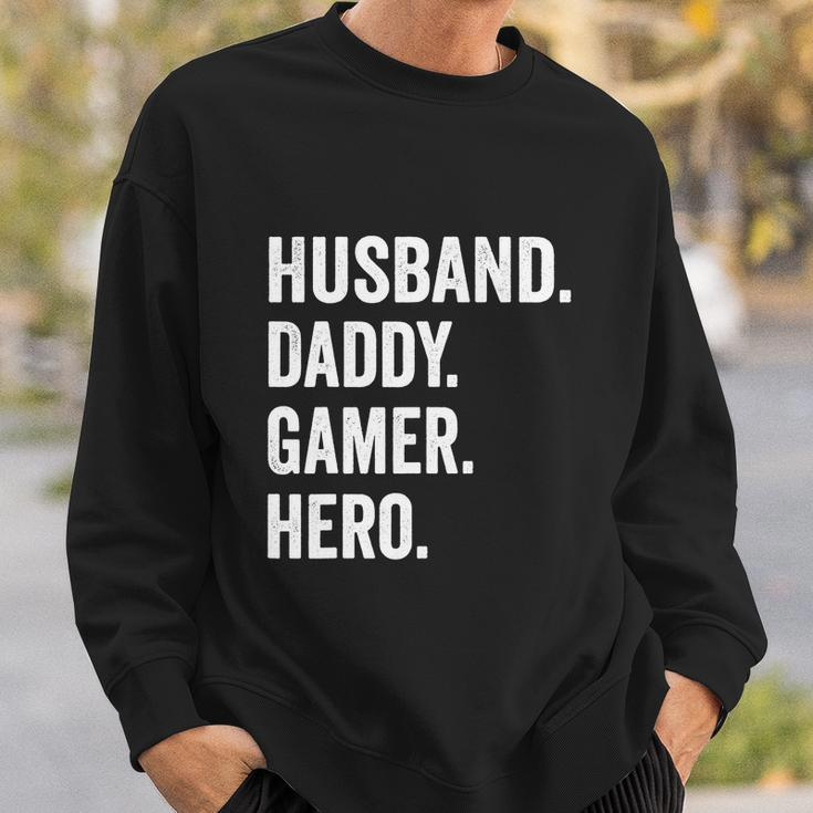 Husband Dad Father Gamer Funny Gaming Sweatshirt Gifts for Him