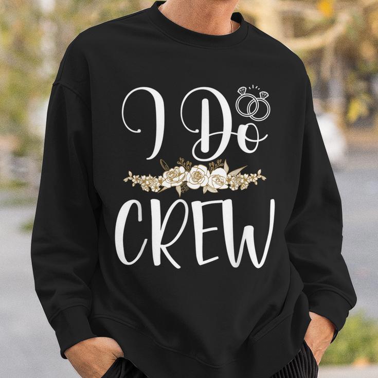 I Do Crew Ring Wedding Bride Groom Marry Bridal Bachelorette Sweatshirt Gifts for Him