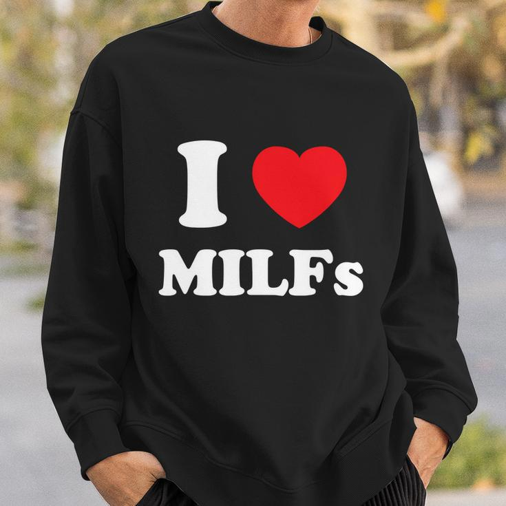 I Love Heart Milfs And Mature Sexy Women Sweatshirt Gifts for Him