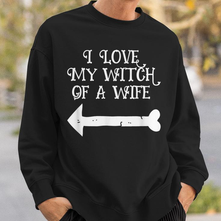 I Love My Witch Wife Halloween- His And Hers Sweatshirt Gifts for Him