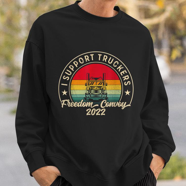 I Support Truckers Canada Usa Freedom Convoy Sweatshirt Gifts for Him