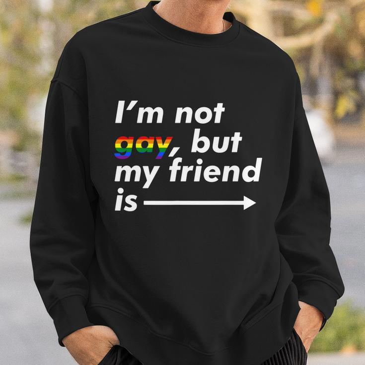 I_M Not Gay But My Friend Is Funny Lgbt Ally Sweatshirt Gifts for Him