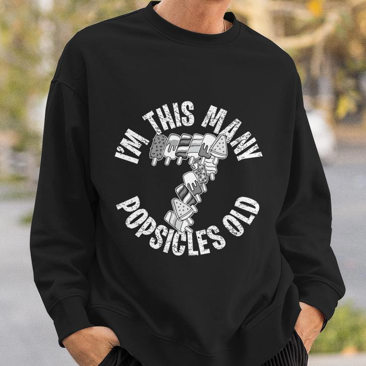 Im This Many Popsicles Old Funny Popsicle Birthday Gift Sweatshirt Gifts for Him