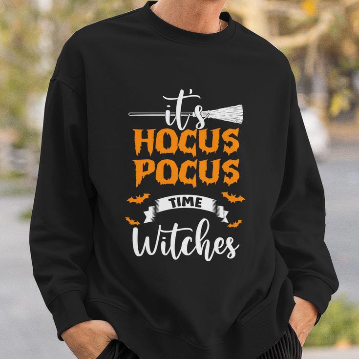 It Hocus Pocus Time Witches Halloween Quote Sweatshirt Gifts for Him