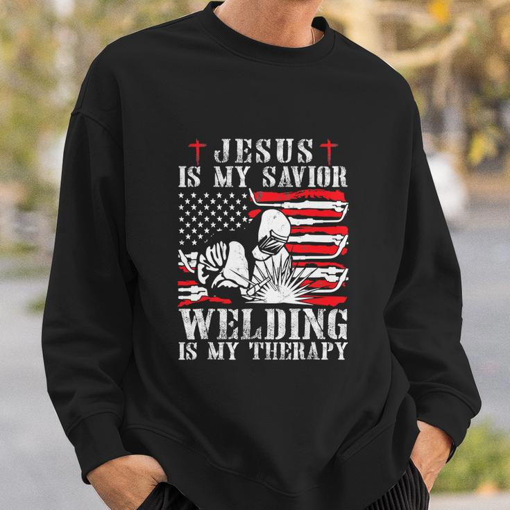 Jesus Is My Savior Welding Christian For 4Th Of July Sweatshirt Gifts for Him