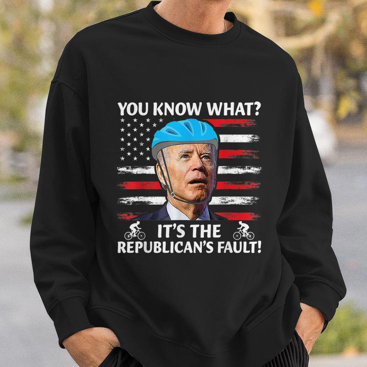 Joe Biden Falling Its The Republicans Fault Sweatshirt Gifts for Him