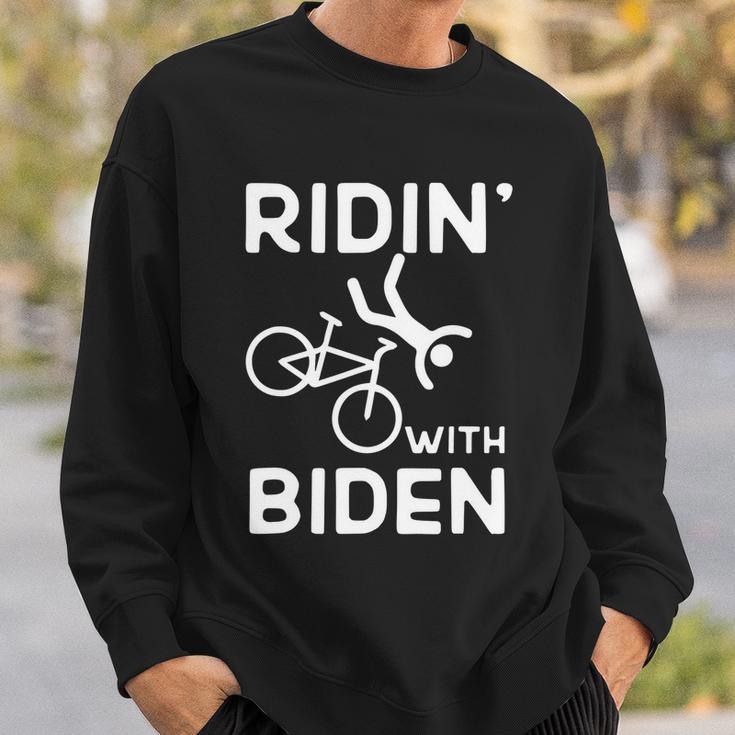 Joe Biden Falling With Biden Funny Ridin With Biden Sweatshirt Gifts for Him