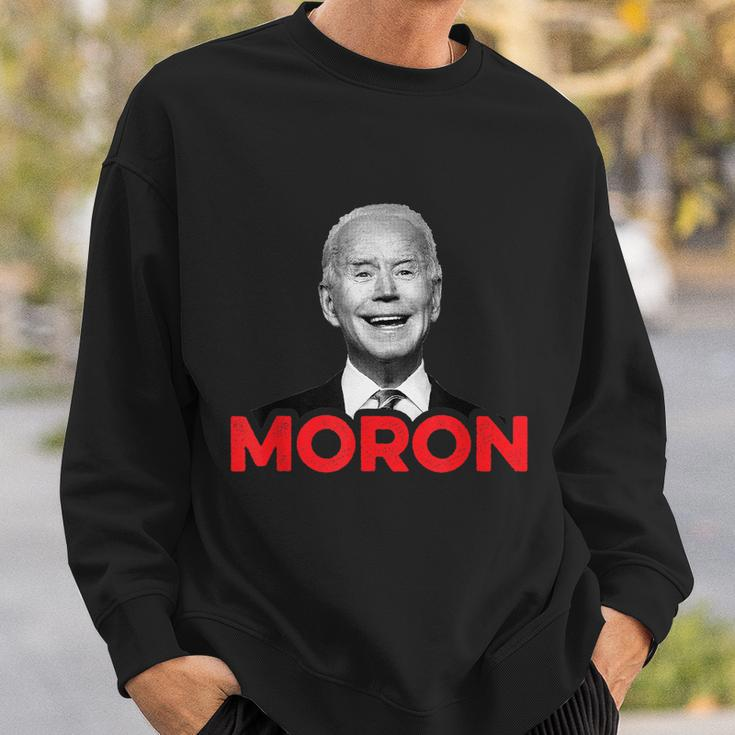 Joe Biden Is An Idiot And A Moron Antibiden 8676 Pro Usa Sweatshirt Gifts for Him