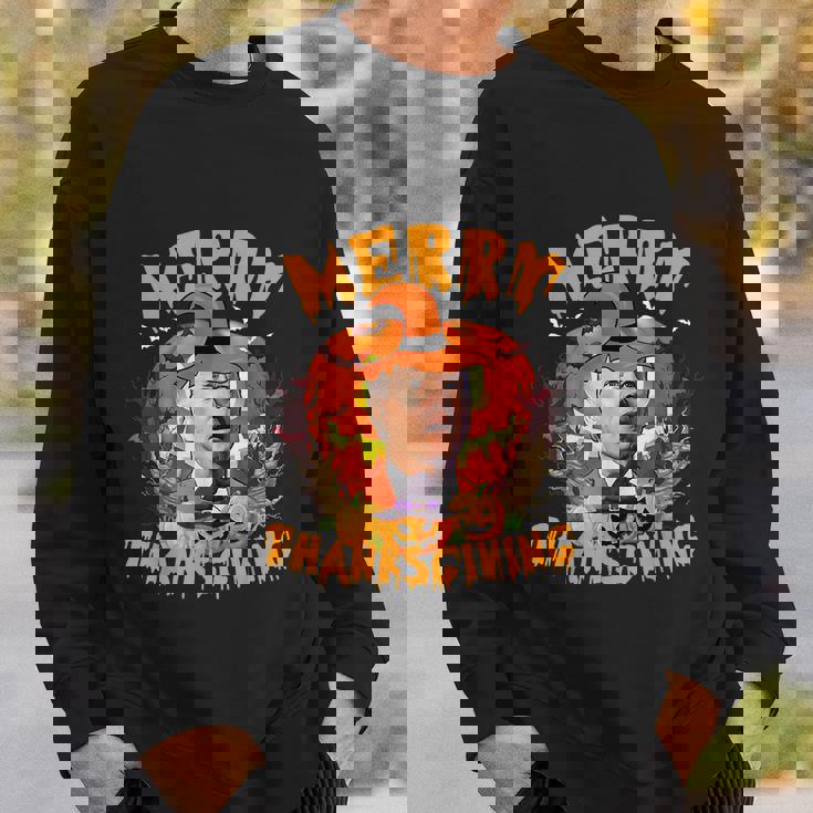 Joe Biden Merry Thanksgiving Confused Happy Halloween Sweatshirt Gifts for Him