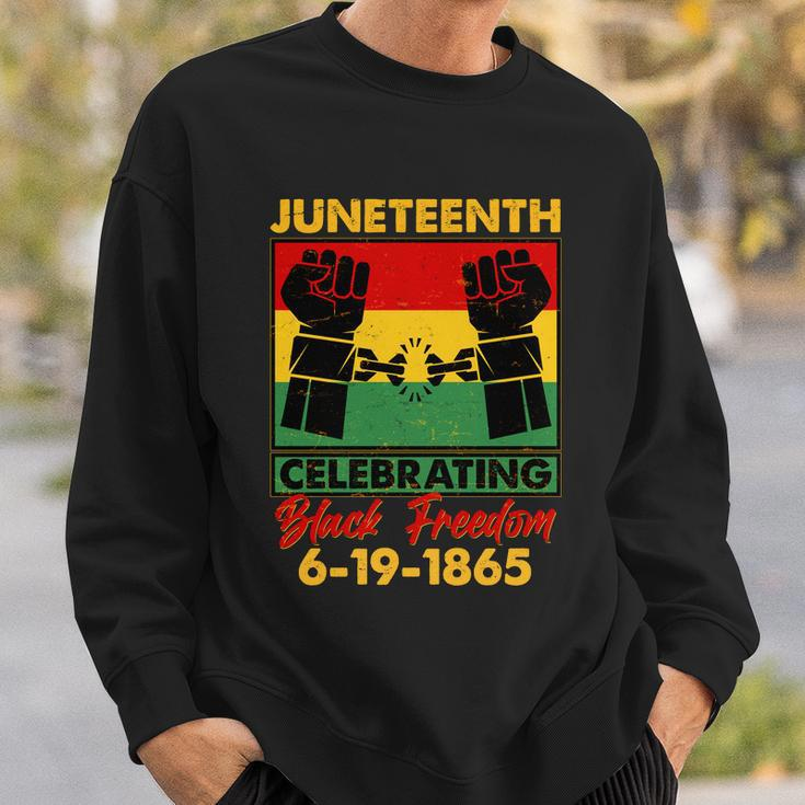 Juneteenth Celebrating Black Freedom 6-19-1865 Breaking The Chains Sweatshirt Gifts for Him