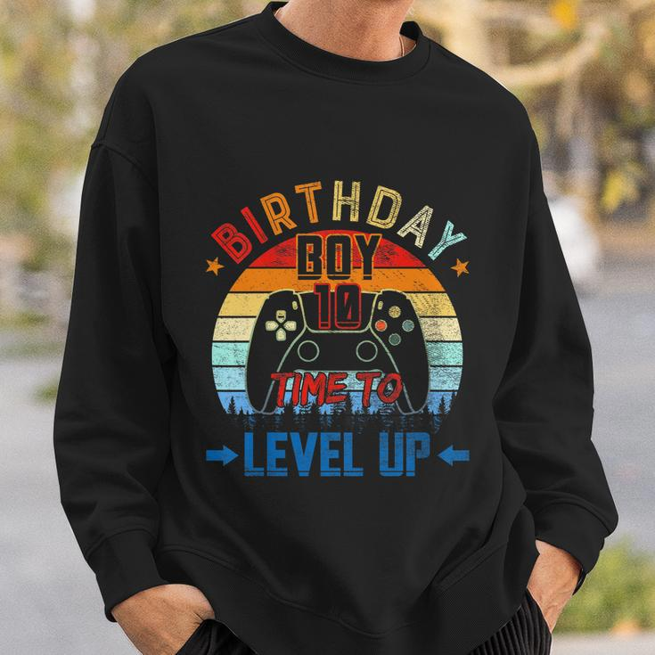 Kids 10Th Birthday Boy Time To Level Up 10 Years Old Boys Gift Sweatshirt Gifts for Him