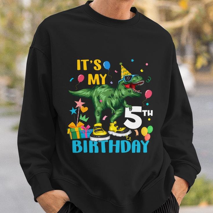 Kids Boys Its My 5Th Birthday Happy 5 Year Trex Tshirt Sweatshirt Gifts for Him