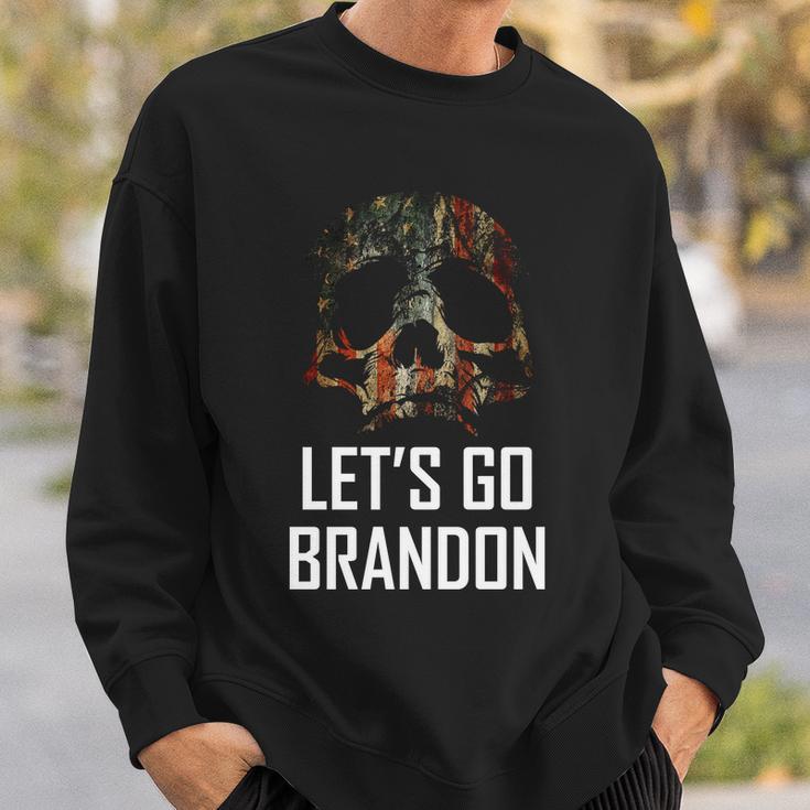 Lets Go Brandon American Grunge Skull Tshirt Sweatshirt Gifts for Him