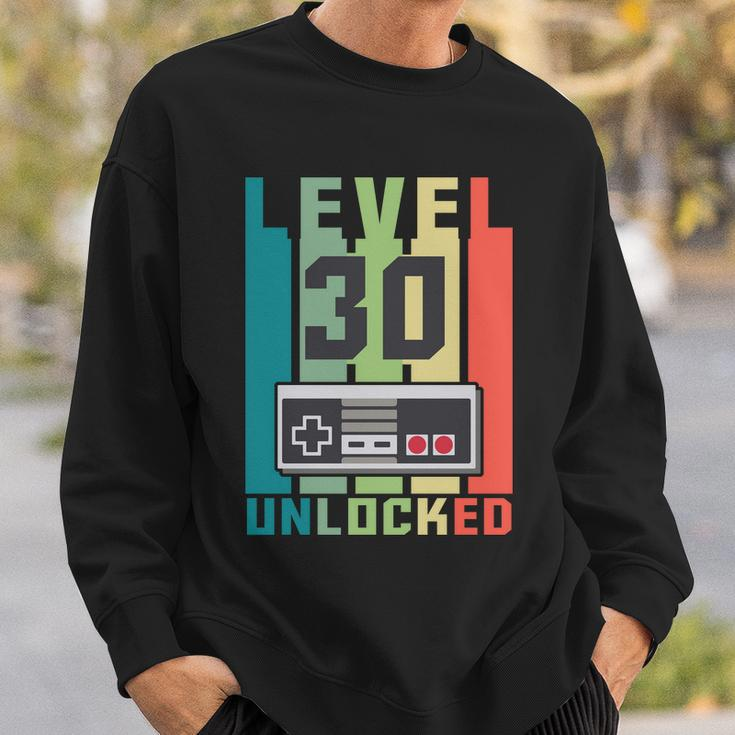Level 30 Unlocked Funny Retro Gamer Birthday Tshirt Sweatshirt Gifts for Him
