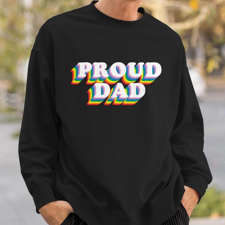 Lgbt Proud Dad Fathers Day Gift Sweatshirt Gifts for Him