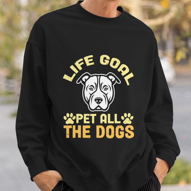 Life Goal Pet All The Dogs Nft Puppy Face Sweatshirt Gifts for Him