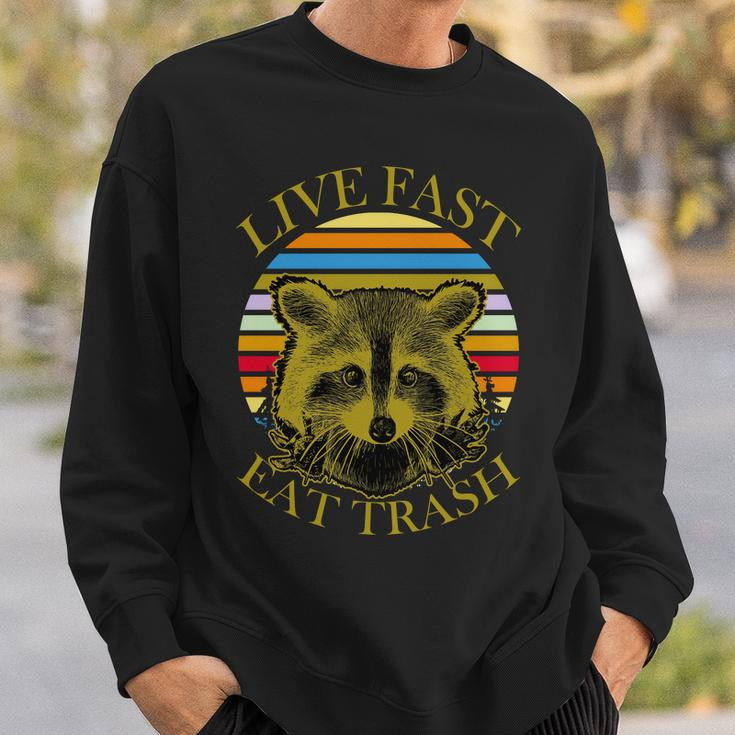 Live Fast Eat Trash V2 Sweatshirt Gifts for Him
