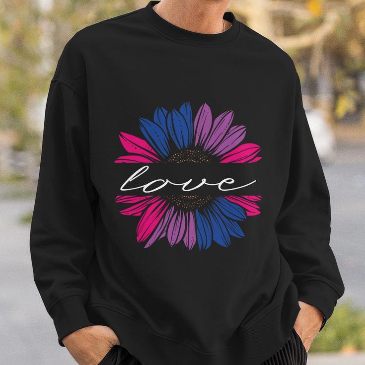 Love Sunflower Floral Lgbt Bisexual Pride Month Sweatshirt Gifts for Him