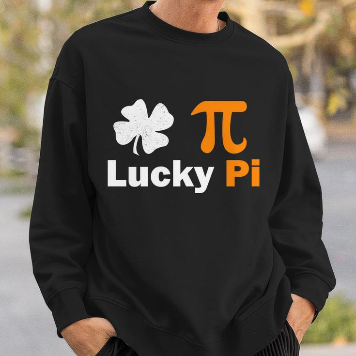 Lucky Pi St Patricks Day Clover T-Shirt Graphic Design Printed Casual Daily Basic Sweatshirt Gifts for Him