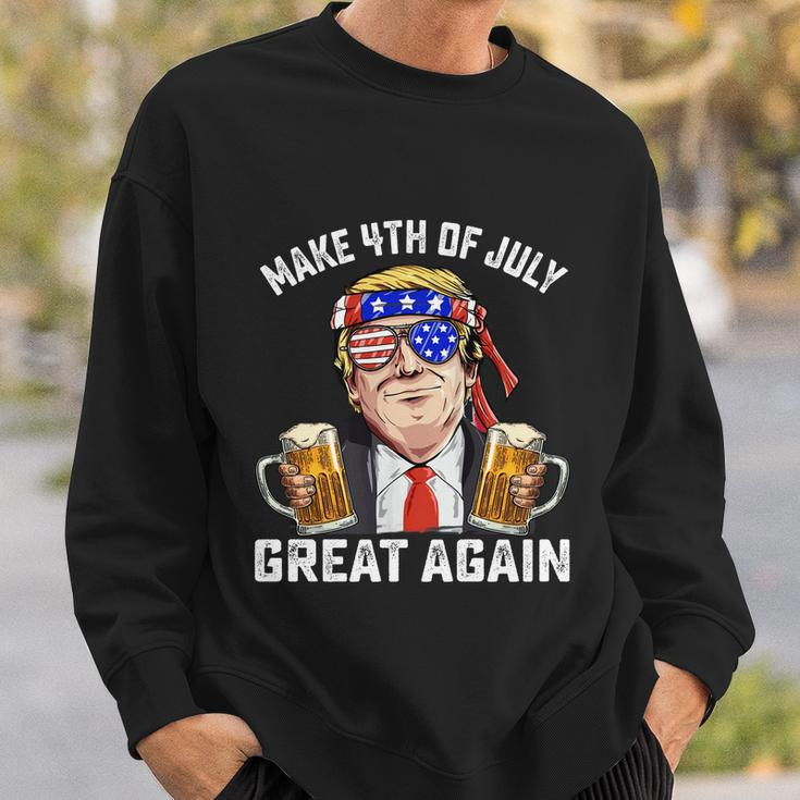 Make 4Th Of July Great Again Trump Ing Beer Patriotic Cute Gift Sweatshirt Gifts for Him