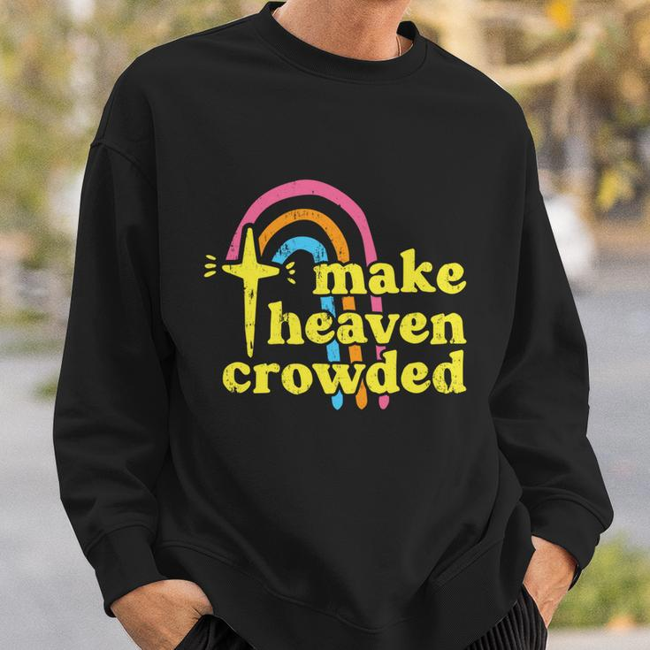 Make Heaven Crowded Cute Christian Missionary Pastors Wife Meaningful Gift Sweatshirt Gifts for Him