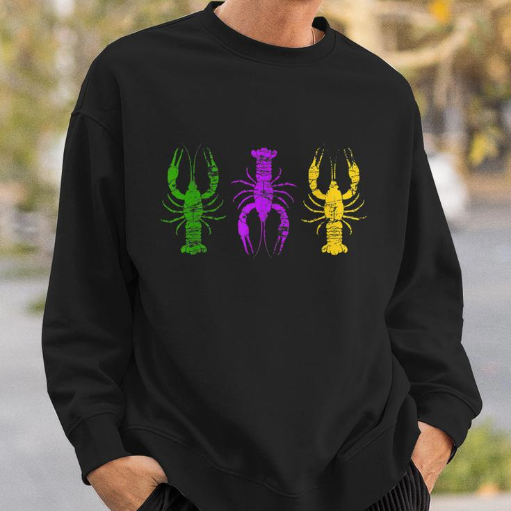 Mardi Gras Crawfish Jester Hat Bead Tee New Orleans Gifts Sweatshirt Gifts for Him