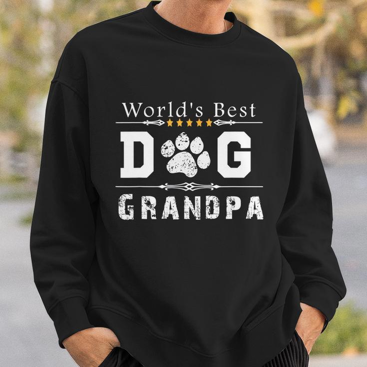 Mens Worlds Best Dog Grandpa Sweatshirt Gifts for Him
