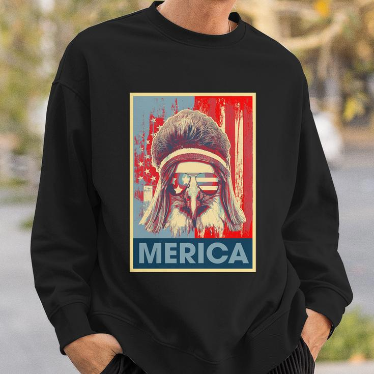 Merica Eagle Mullet 4Th Of July Vintage American Us Flag Gift Sweatshirt Gifts for Him