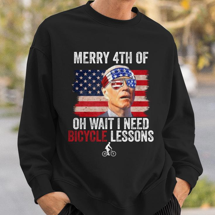 Merry 4Th Of July Biden Bike Bicycle Falls Off Funny Sweatshirt Gifts for Him