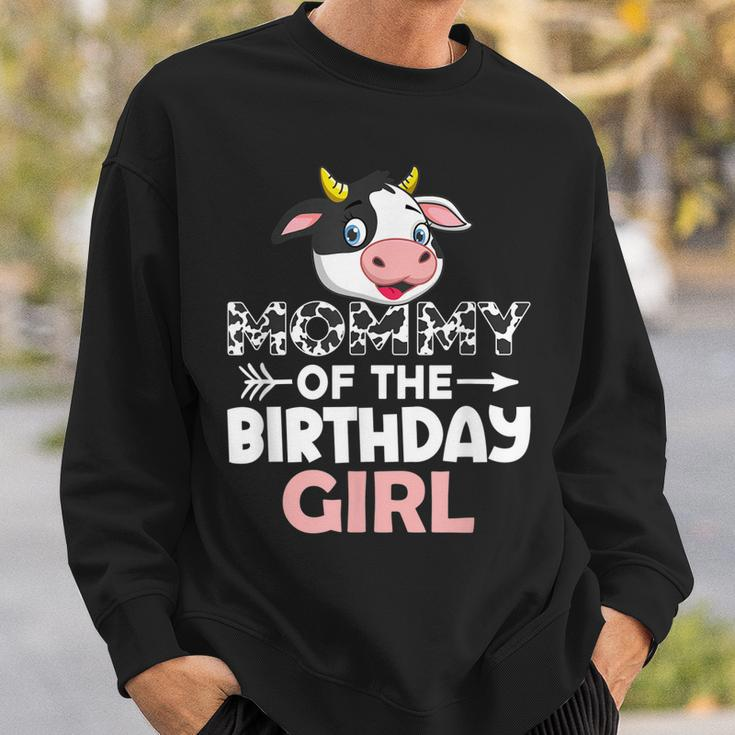 Mommy Of The Birthday Girl Cows Farm Cow Mom Sweatshirt Gifts for Him
