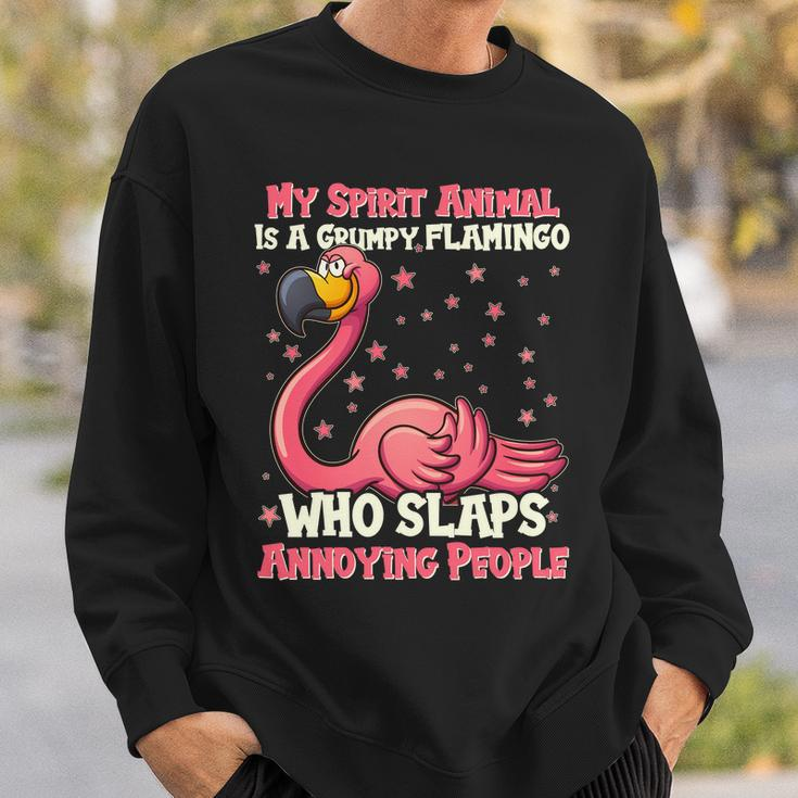 My Spirit Animal Is A Grumpy Flamingo Sweatshirt Gifts for Him