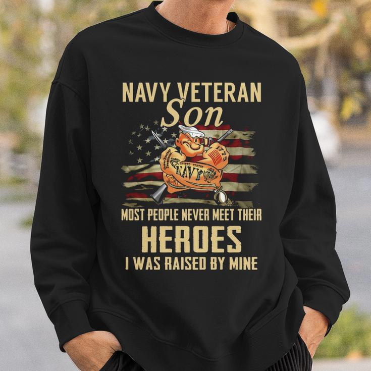 Navy Veteran Son Sweatshirt Gifts for Him