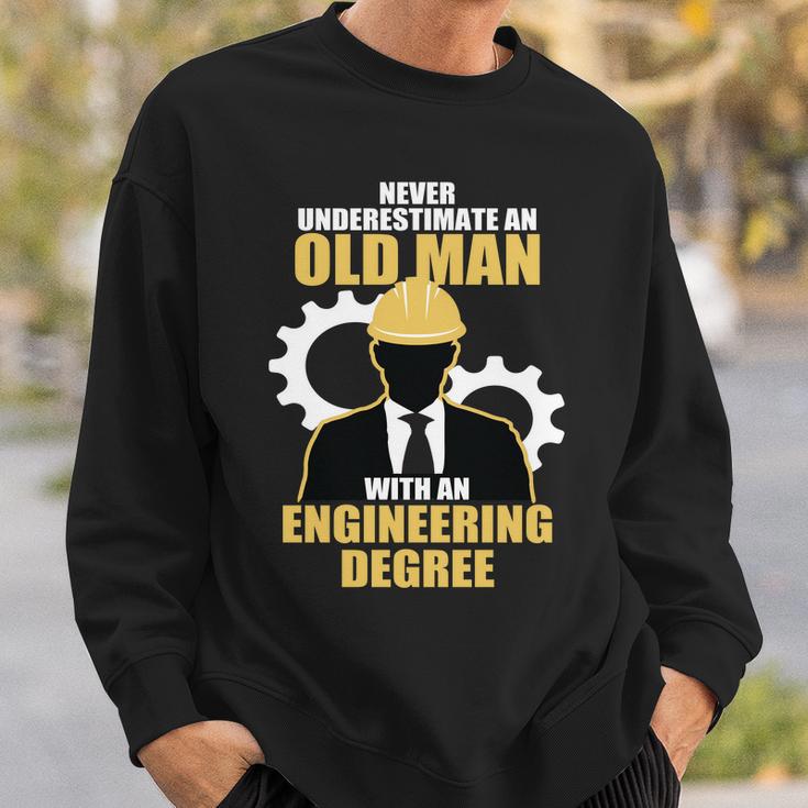 Never Underestimate An Old Man With An Engineering Degree Tshirt Sweatshirt Gifts for Him