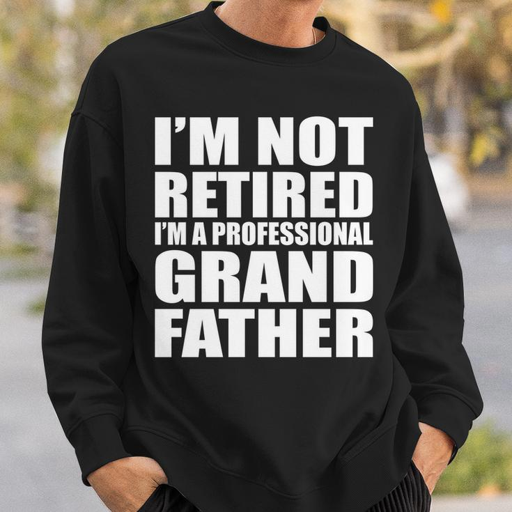 Not Retired Im A Professional Grandfather Tshirt Sweatshirt Gifts for Him