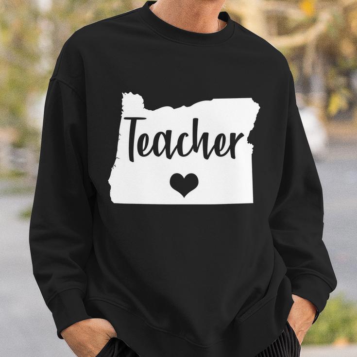 Oregon Teacher Red For Ed Sweatshirt Gifts for Him