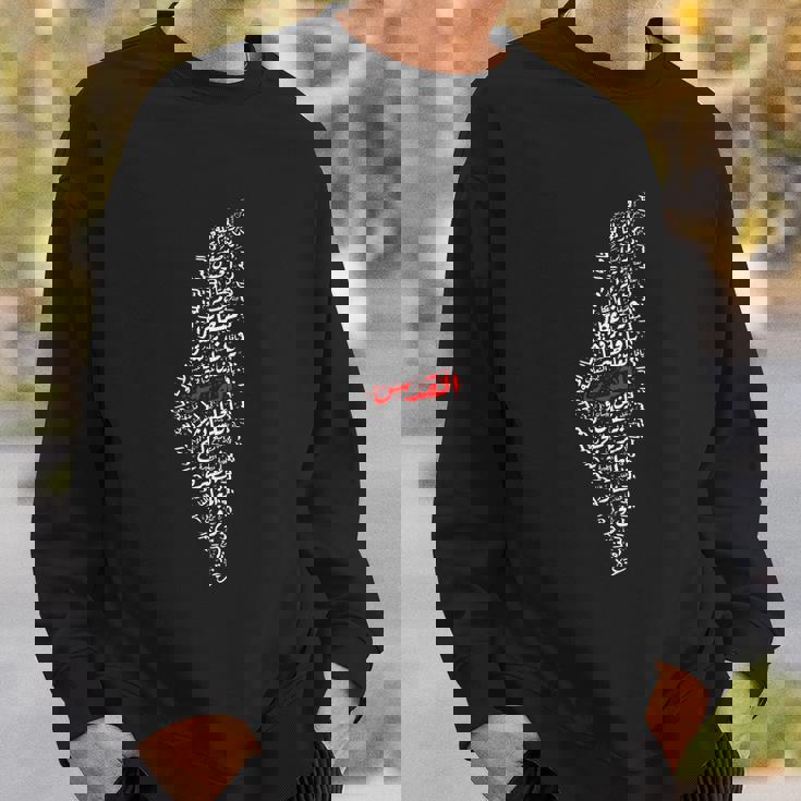 Palestinian Map With Cities Villages Calligraphy Palestine Gift Graphic Design Printed Casual Daily Basic Sweatshirt Gifts for Him Palestinian Map With Cities Villages Calligraphy Palestine Gift Graphic Design Printed Casual Daily Basic Sweatshirt Gifts for Him