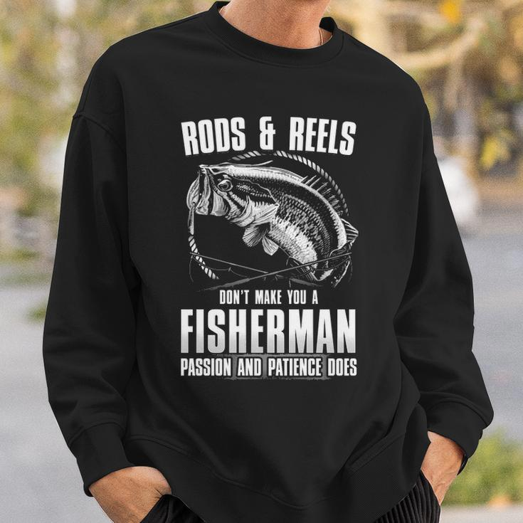 Passion & Patience Makes You A Fisherman Sweatshirt Gifts for Him