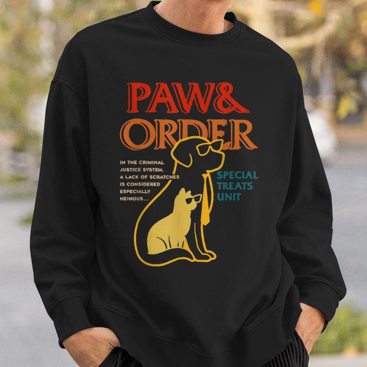 Paw And Order Special Feline Unit Pets Training Dog And Cat Sweatshirt Gifts for Him