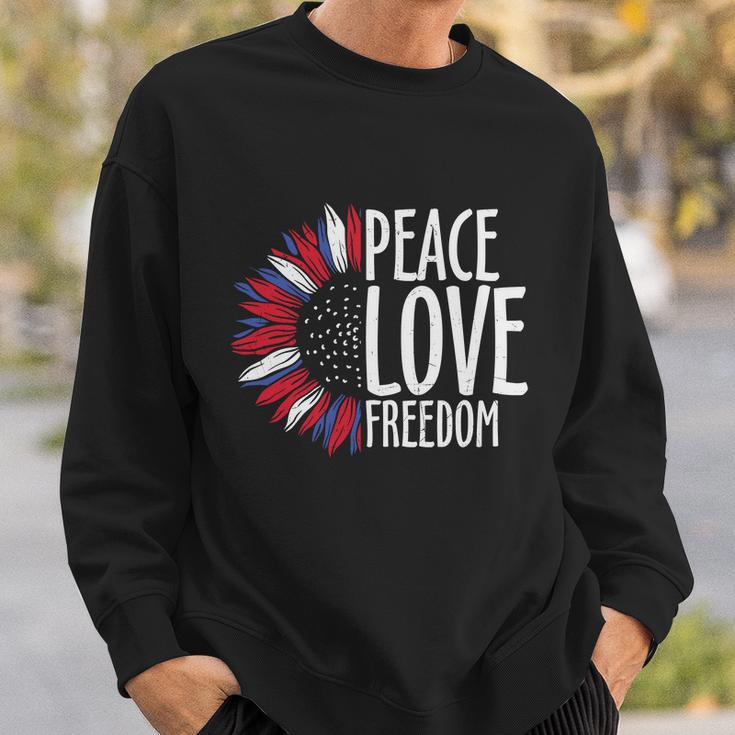 Peace Love Freedom For 4Th Of July Plus Size Shirt For Men Women Family Unisex Sweatshirt Gifts for Him