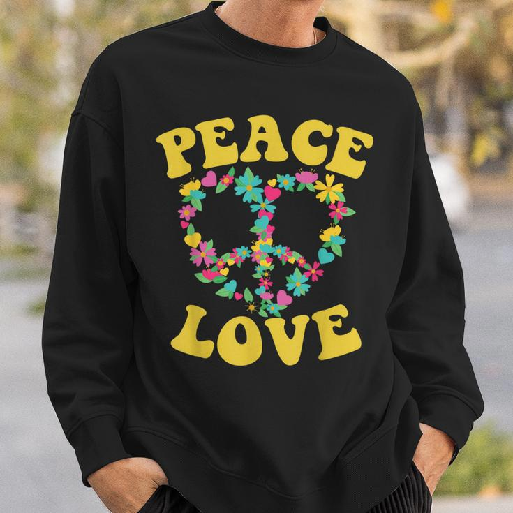Peace Sign Love 60S 70S Tie Dye Hippie Halloween Costume V7 Sweatshirt Gifts for Him