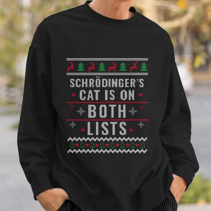 Physicist Schrödingers Cat Funny Gift Physics Ugly Christmas Gift Sweatshirt Gifts for Him