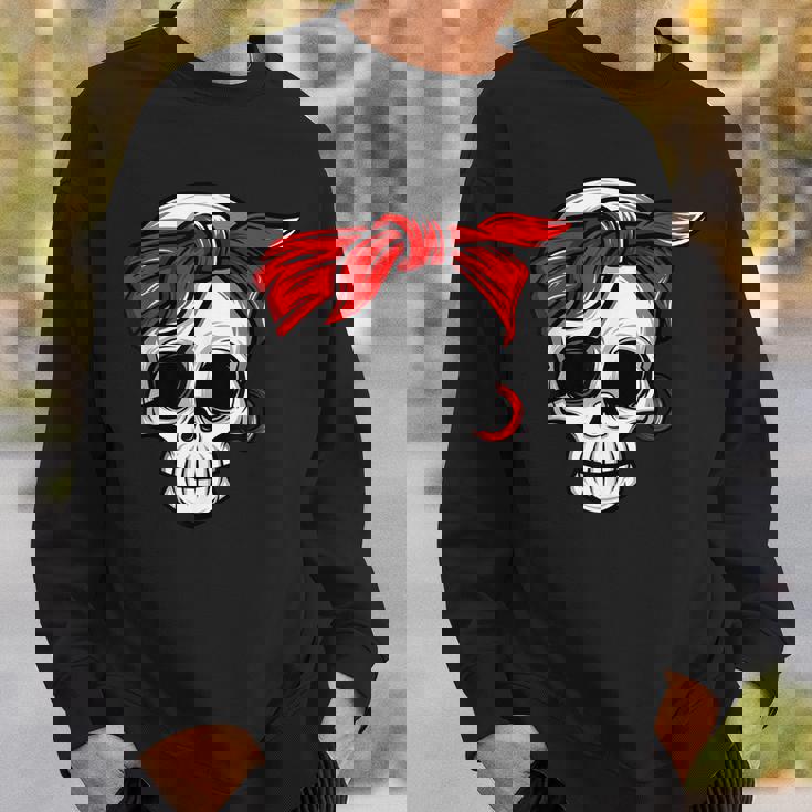Pirate Dead With Eye Patch Red Bandana Halloween Diy Costume Sweatshirt Gifts for Him