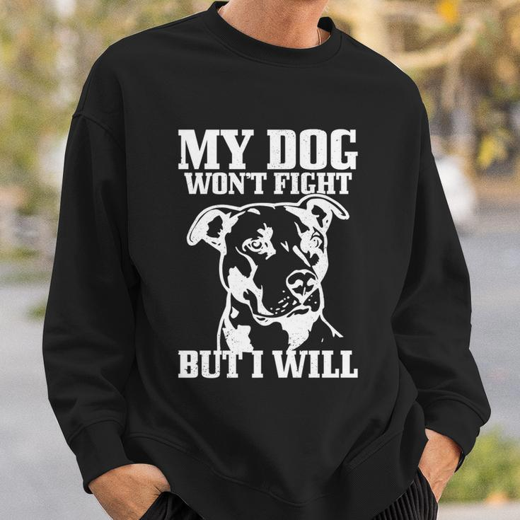 Pitbull Funny Dog Pitbull Mom Pitbull Dad Cute Gift Sweatshirt Gifts for Him