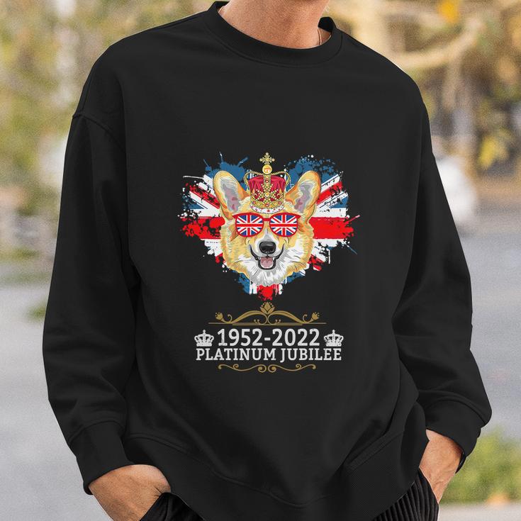 Platinum Jubilee 2022 Union Jack For 4Th Of July Jubilee Corgi Sweatshirt Gifts for Him