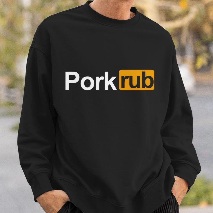 Porkrub Pork Rub Funny Bbq Smoker & Barbecue Grilling Sweatshirt Gifts for Him